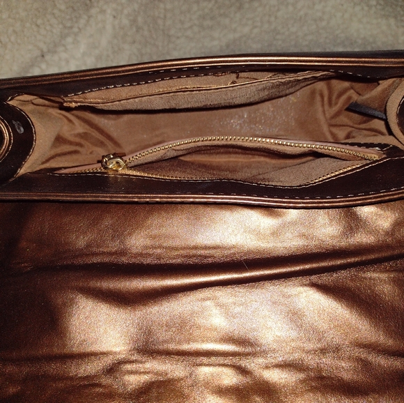 BEBE chain strap purse in copper - Picture 3 of 5